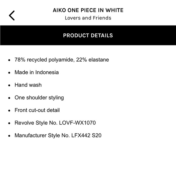 Lovers + Friends White One-Shoulder One Piece - Picture 5 of 9